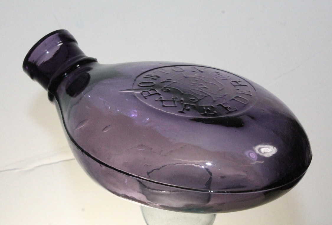 ANTIQUE PURPLE THE BOSTON FEEDER BABY NURSER NURSING BOTTLE