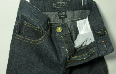 Vintage Kids Denim Jeans Coogi 1990's Skater Pants Blue Cotton Logo Embroidered