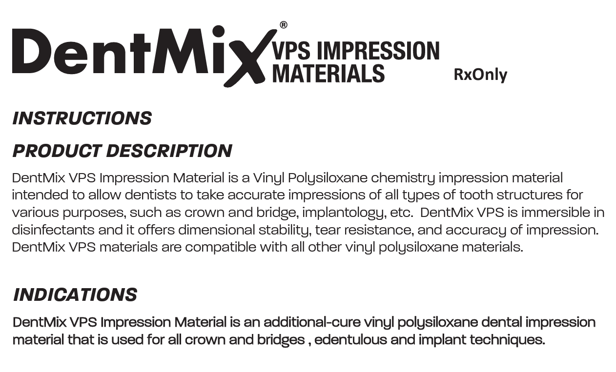 Impression Material Heavy Body and Bite Registration Mixing Tips – 50 Count