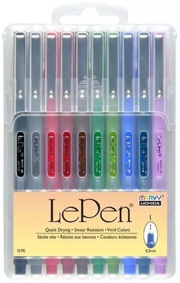 28617437774 Długopisy Marvy Le Pen Dark (10 sztuk) UCHIDA