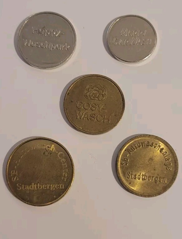 5 Waschmarke Happy Waschpark Carwash Cosy Autowaschanlage Token Chip