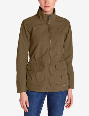 NEW Eddie Bauer Jacket S Green Cinch Waist Lightweight Atlas NWT $99