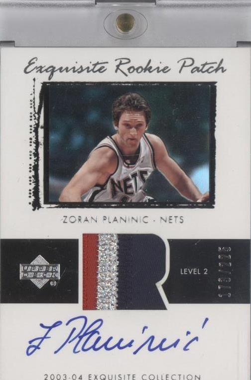 2003-04 Upper Deck Exquisite Collection - Zoran Planinic #60