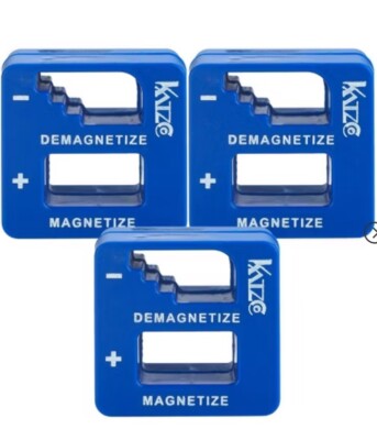 Precision Demagnetizer-Magnetizer - Pack of 3  Blue