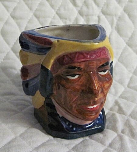 Vintage Indian Head Creamer Cup - Souvenir of Hasting Museum - Made Japan