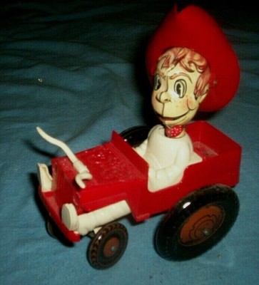 Vintage Working Marx Sheriff Sam and his Whoopee Car Tin Litho Windup Toy W/Box