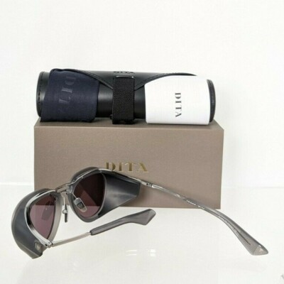 Pre-owned Dita Brand Authentic  Sunglasses Nacht - Two Dts128-52-02 Grey Pld Frame In Gray