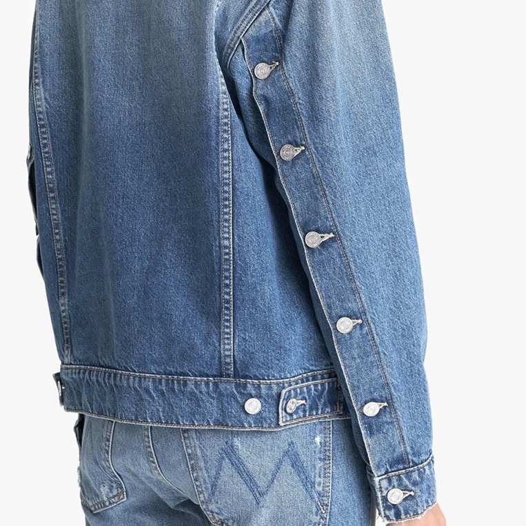 Pre-owned Mother The Buttoned Up Drifter Jacket / Take Me Higher In Blue