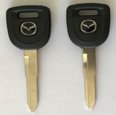 2Pcs Mazda 2 3 5 6 04-14 MZ34 MZ24RT17 Transponder Key Blank USA SELLER 