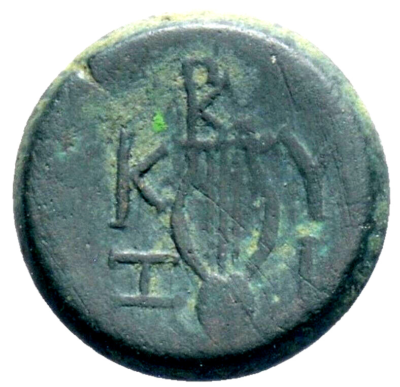 AA: MYSIA. Kyzikos. RPC I 2241a. Bust of Kore. KYZI Lyre with TΚΡ monogram a988