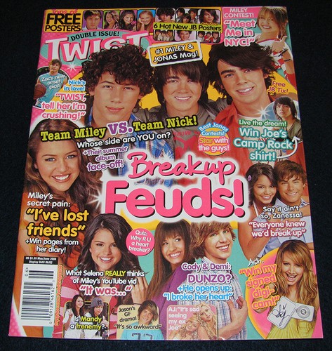 Twist Magazine May June 2008 Jonas Brothers Miley Selena