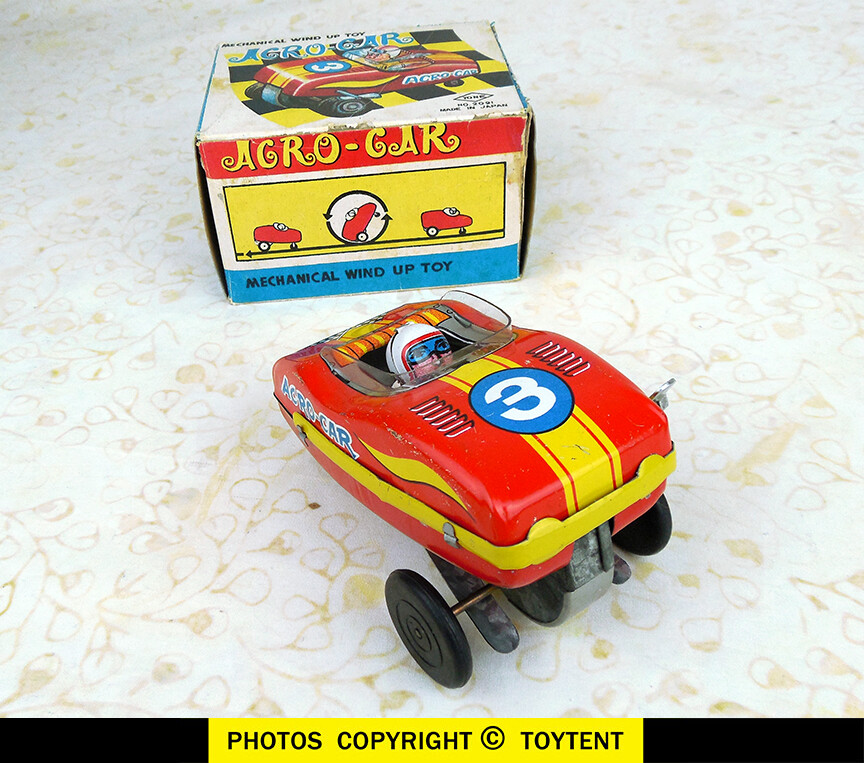 Yone Acro-Car flip-over race car with original box Japan toy ... SEE MOVIE!