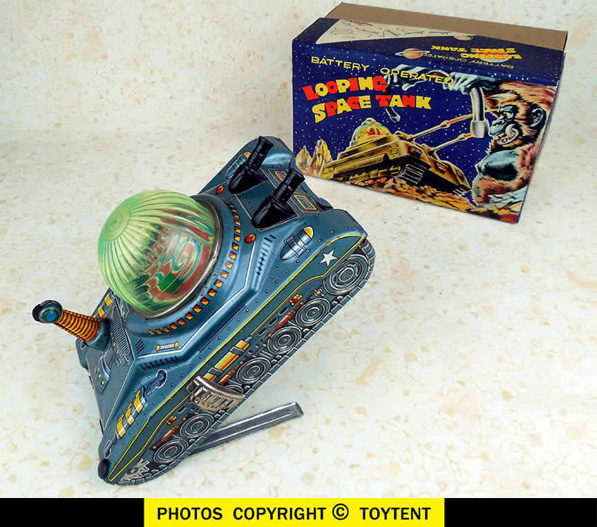 Looping Space Tank turn-over lighted vehicle Daiya Japan ... SEE MOVIE