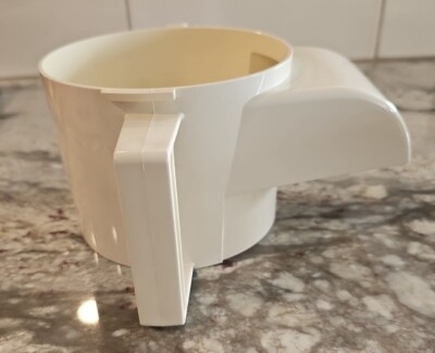 Cuisinart Little Pro Plus Food Processor Replacement White Work Bowl Chute New