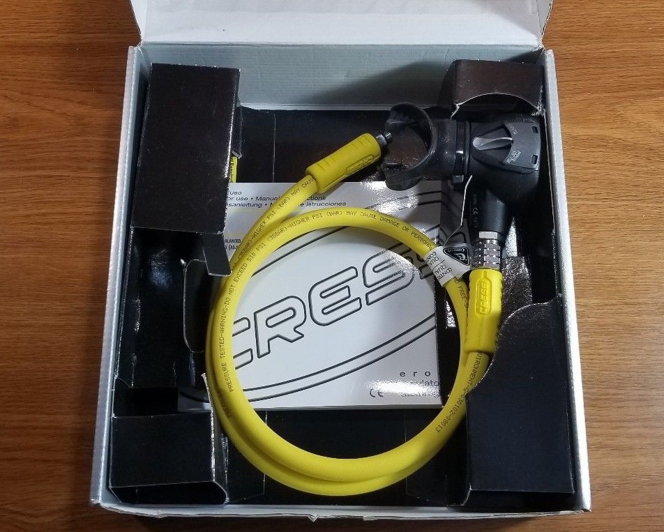 NEW Cressi XS Compact Octo Octopus Scuba Dive 2nd Second Stage Regulator Yellow