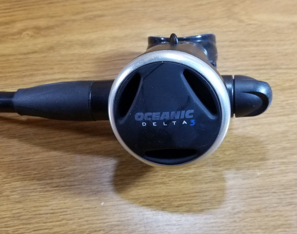Oceanic Delta 3 2nd Second Stage Regulator Scuba Dive Adjustable Balanced Black