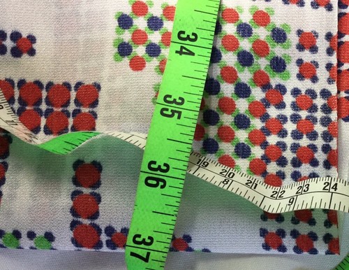 8 Yds Mid-century Abstract Art Fabric Vtg 60s 70s Red Blue Green Faux Silk