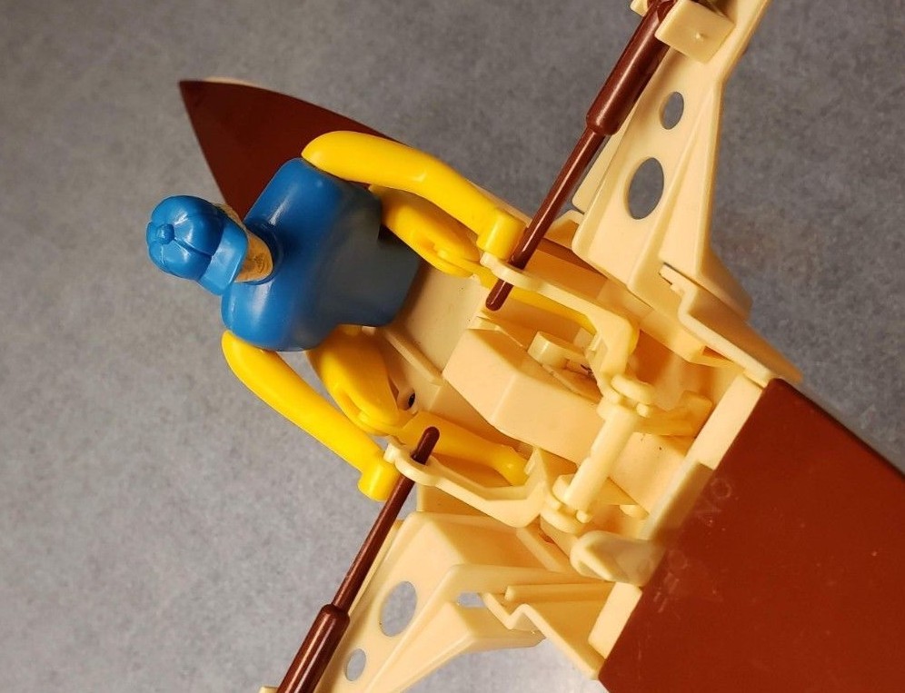Vtg Sculling Boat Toy Battery Operated Super Leisure Deluxe Rowing Row Boat BOX