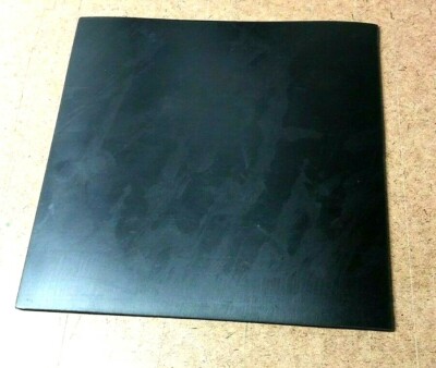 Neoprene Rubber Sheet Solid, Flexible 1/4'' Thick  12'' x 12'' Sq Ft  Pad 60A Black