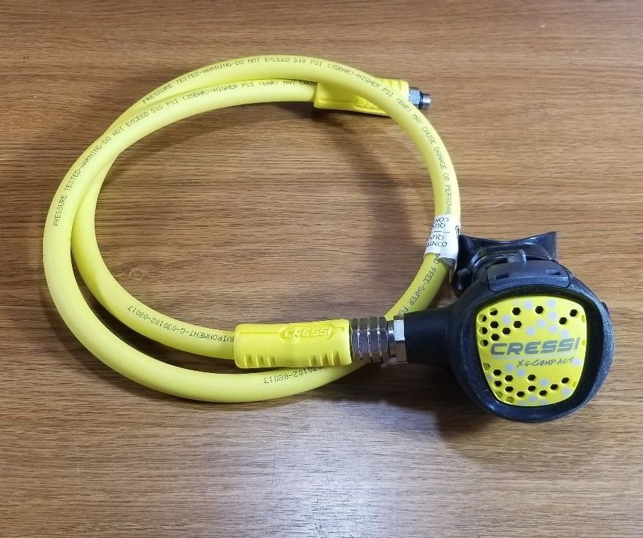 NEW Cressi XS Compact Octo Octopus Scuba Dive 2nd Second Stage Regulator Yellow