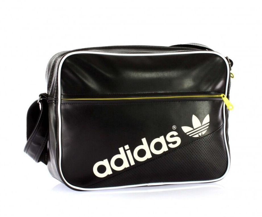 バッグ Vintage 80s adidas sling bag messenger Adidas Zx Messenger Bag Black Trefoil Logo Airliner Shoulder