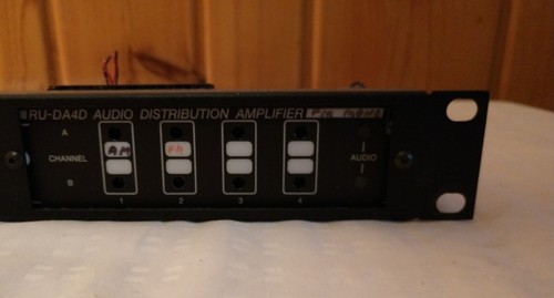 radio systems 4u da4d distribution amp racked with psu 3 units