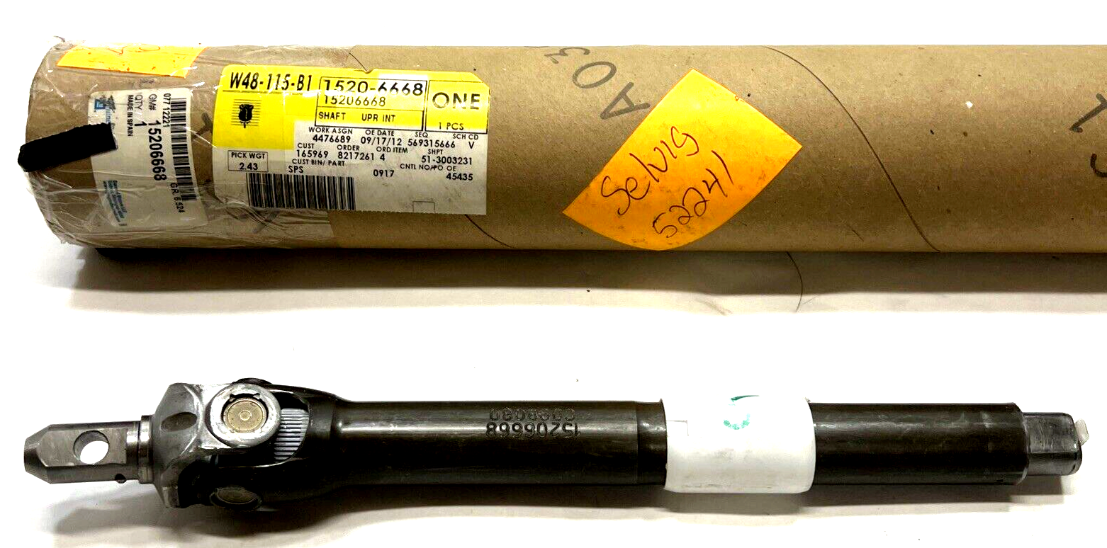 New OEM Genuine GM Upper Intermediate Steering Shaft 15206668
