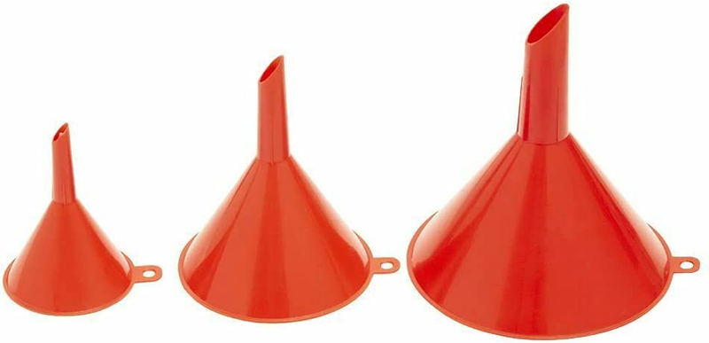 Plastic Funnel Set 3pc Kitchen Oil Liquid Transfer Spout Tool Cooking Craft