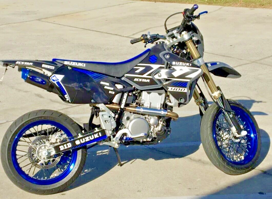 SUZUKI DRZ400SM純正シート 青ストラップ付き SUZUKI DRZ400SM純正シート 青ストラップ付き 2000-2024 Suzuki