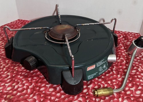 バーベキュー・調理用品 Coleman SINGLE GAS STOVE 120A Coleman Tabletop Portable Butane Camping Stove, 1 Burner