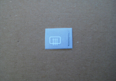BMW e23/e24/e28/e30/e34/e36 Rear Window Defrost Decal (Horizontal Button)