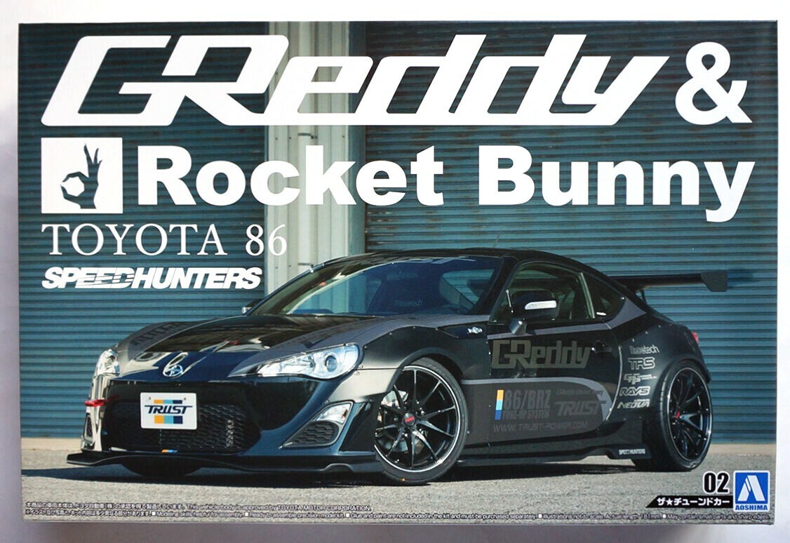 AOSHIMA 1/24 TOYOTA 86 '12 GReddy & Rocket Bunny Volk Racing