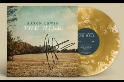 AARON LEWIS - THE HILL SIGNED VINYL -GHOSTLY TRANSLUCENT TAN & CLEAR In Hand