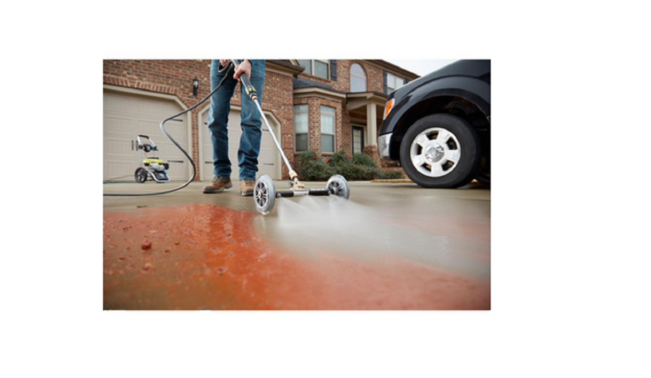 RYOBI Pressure Washer Water Broom Outdoor Cleaning For Deck Patio Driveway 11in