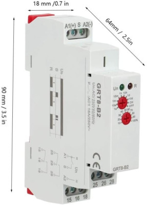 Mini Time Relay, Single-Function Mini delay off time relay GRT8-B2 AC/DC12V~240V
