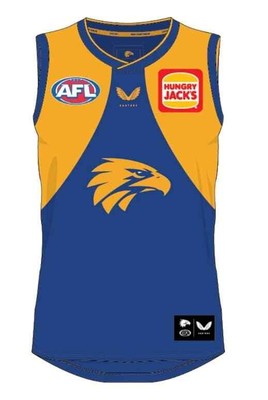 West Coast Eagles Mens AFL Home Guernsey Sizes S-6XL BNWT