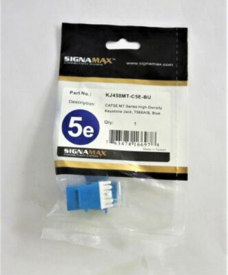 Signamax/AESP KJ458MT-C5E-BU Category 5e MT-Series Keystone Jack (LOT OF 8)