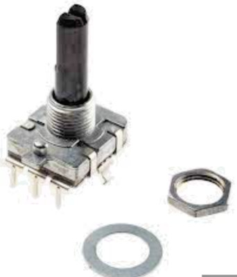 Alps 24 Pulse Incremental Mechanical Rotary Encoder with a 6 mm Flat Shaft