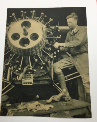 Old Lindberg Tells Of His Trip newspaper Cut Out And Photo From Old Magazine