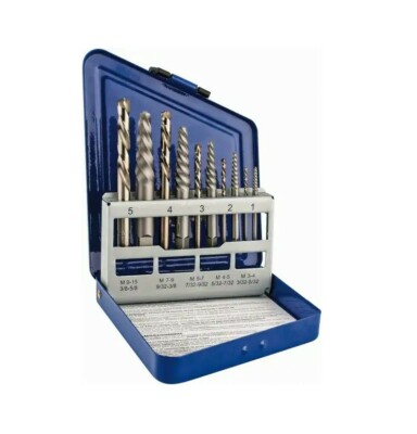 IRWIN Hanson 11119 Screw Extractor W/ Left Hand Cobalt Drills 00pc Set