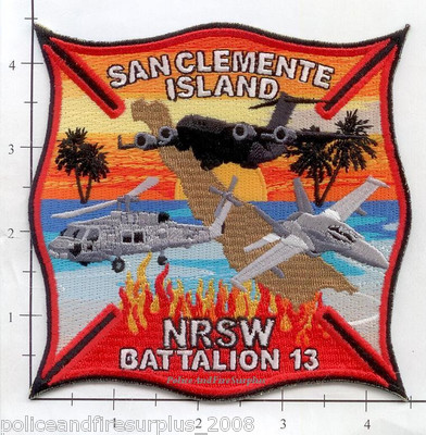 California - San Clemente Island CA Fire Dept Patch v1 Federal Fire - San Diego
