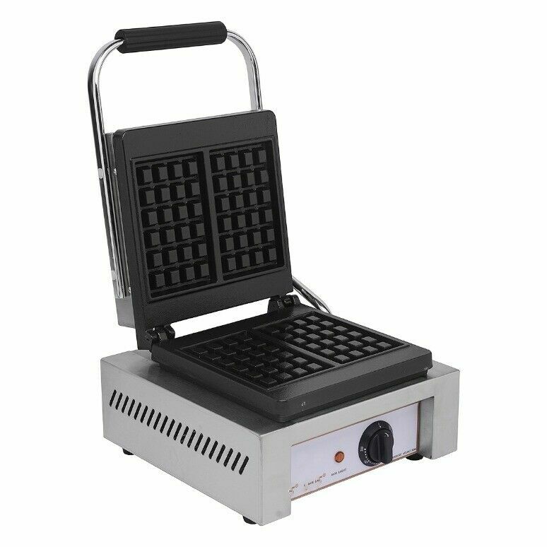 Waffle Maker Double Waffle Cone Twin Square Pattern Commercial in