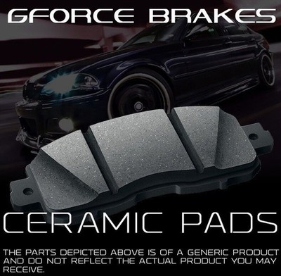 Front 4 Ceramic Brake Pads for 2012-2015 Chrysler Town & Country W/ H/D Brakes