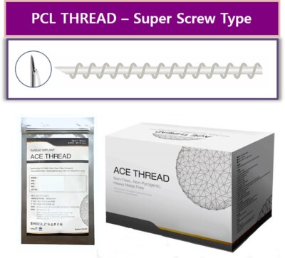 ACE PCL Threads Lift /Face and Body / Korea- Super Screw Type / Sharp (100pcs)