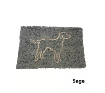 Pet Microfiber Runner Rug Mat Spot Ethical Dog Clean Paws 35  x 24  Sage Green