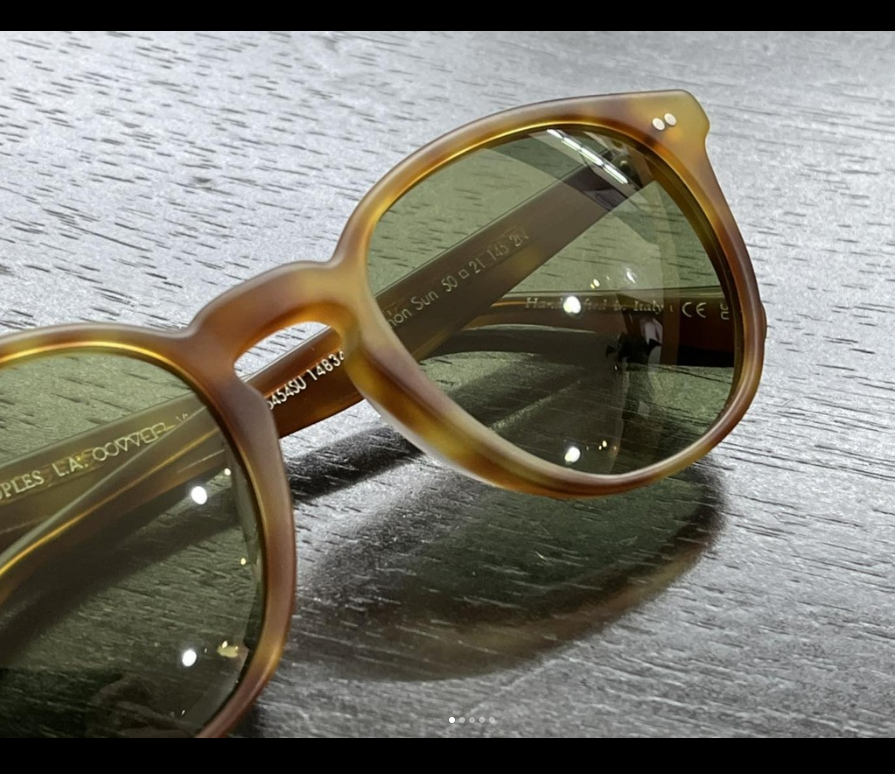 Pre-owned Oliver Peoples Desmon Sun 48mm Semi-matte Lbr /green Msrp$545 Cumberbatch's Fav
