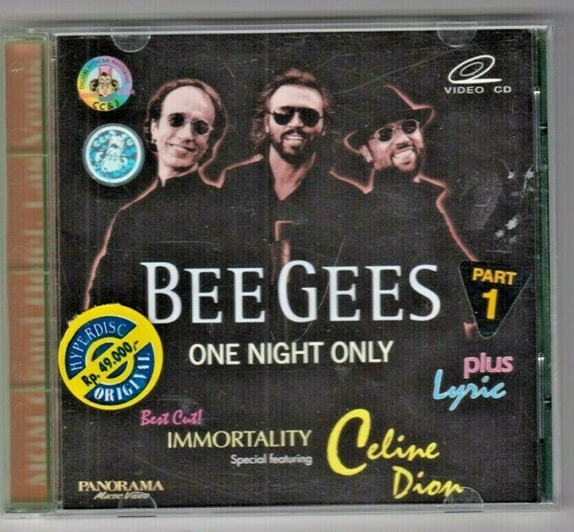 DVD ビージーズ　LIVE concert Bee Gees Tour LIVE - One Night Only !! - Rare Disc VCD Video