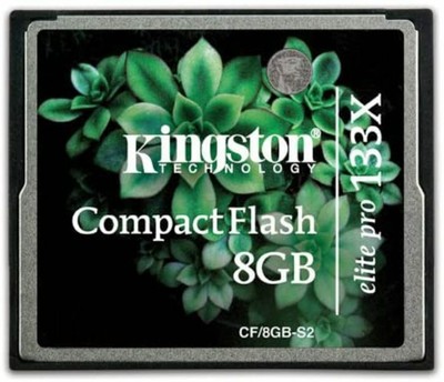 Kingston Elite Pro 8 GB 133x CompactFlash Memory Card (CF/8GB-S2)