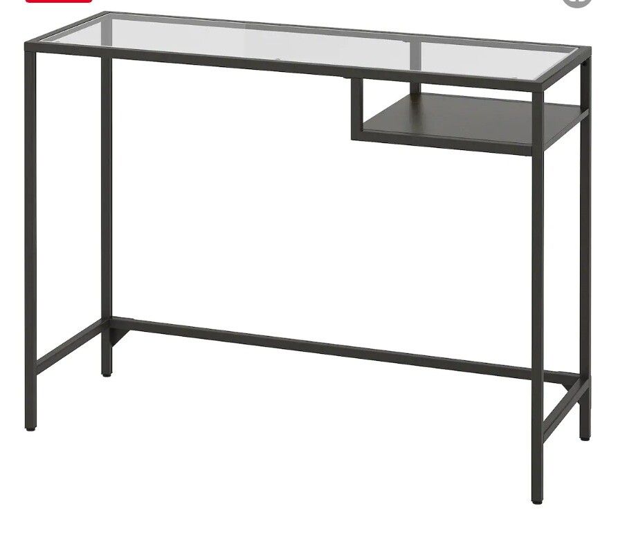 Glass desk from ikea in Hackney, London Gumtree