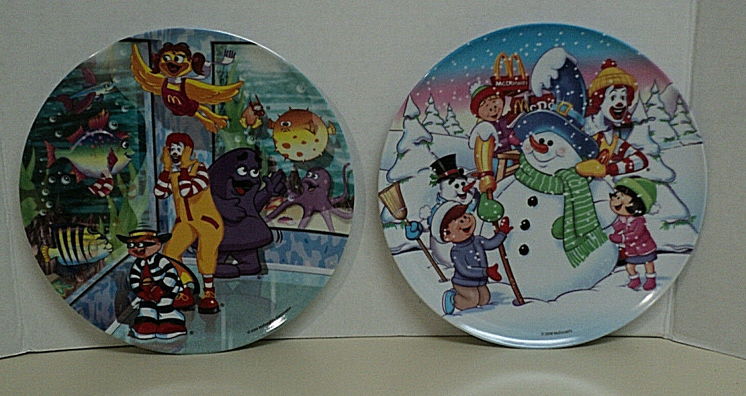 80' McDonald's Plastic Plate×4 マクドナルド絵皿 Mcdonald's Plate - Etsy